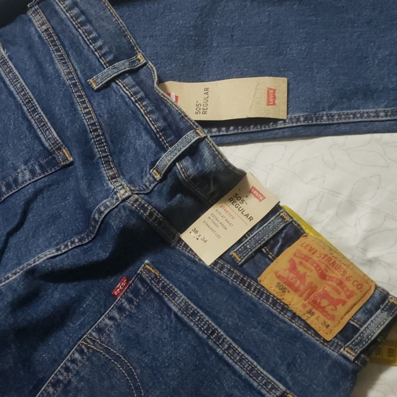 LEVI'S 505 REGULAR FIT WAIST 38 AND LONG 34 - Picture 5 of 9